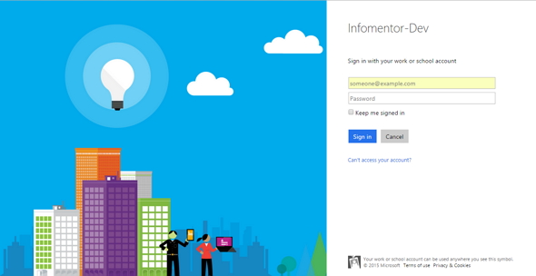 screenshot; logon screen